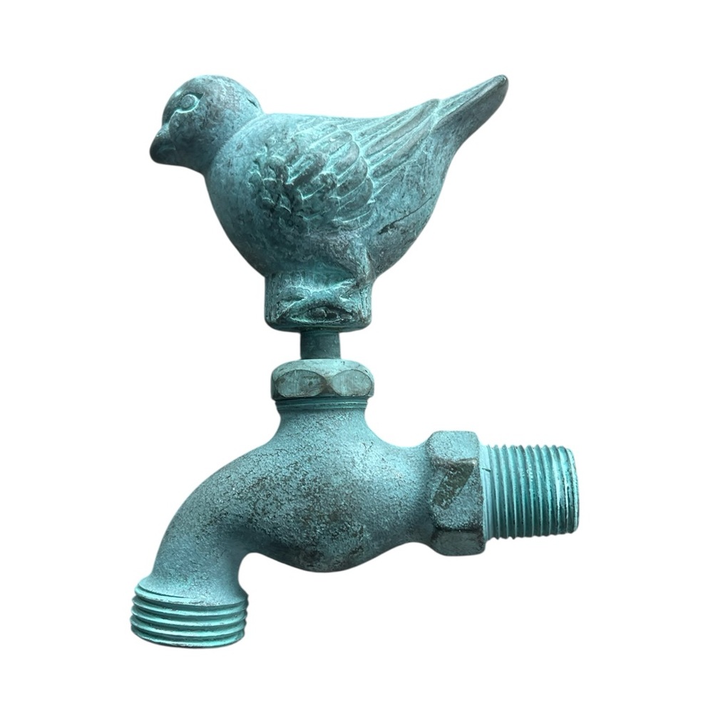 Vintage brass bird spigot faucet